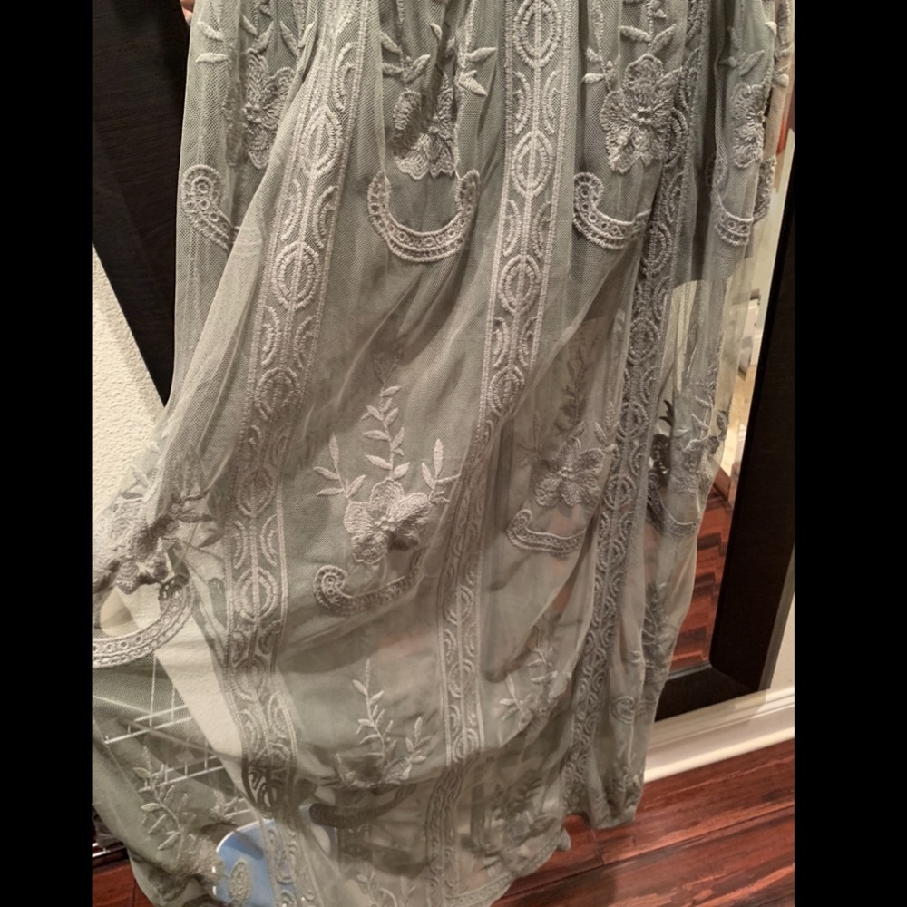 Emb Mesh Romper - Picture 6 of 6